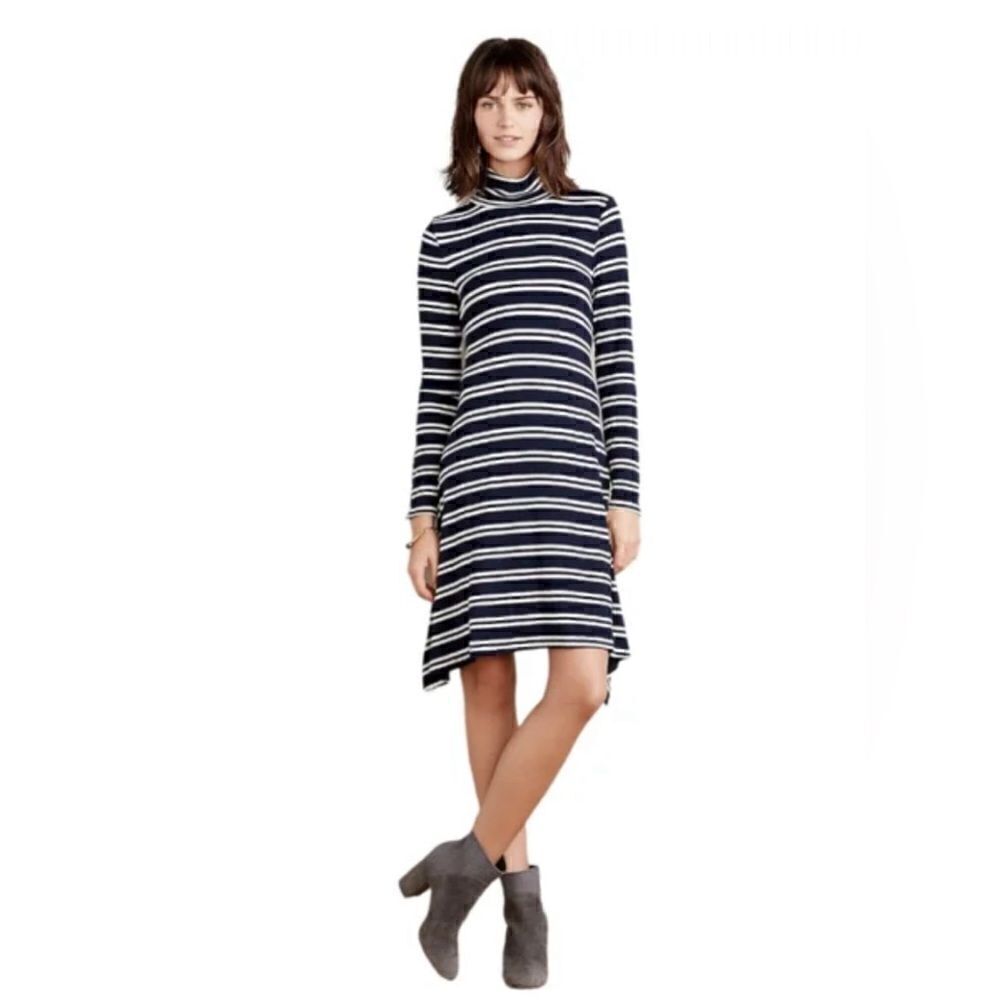 Anthropologie Maeve striped turtleneck dress. XS. NWT - Picture 2 of 2